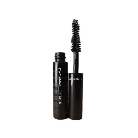 2X MAC Stack Superstack Mega Brush Mascara Black Travel Size 0.1 fl oz/3 ml each - Picture 2 of 4